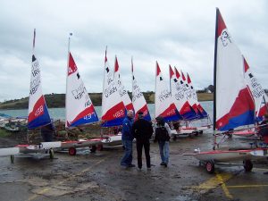 Toppers on slip preparing to launch at EDYC